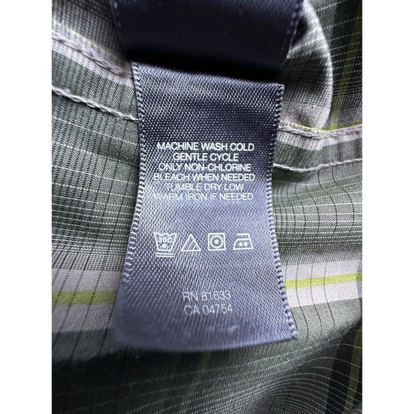 Kenneth Cole Reaction Shirt Mens XLarge Green Plaid Button Up Long Sleeve Cotton - Picture 10 of 15